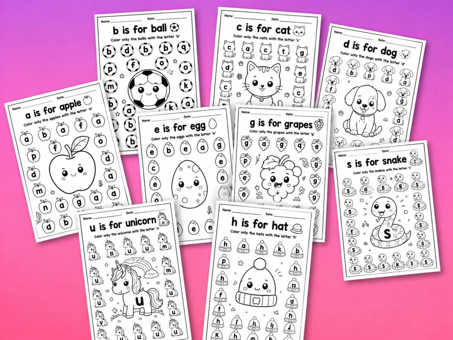 CuteLearner printable Alphabet Lowercase Dab Worksheets for Preschool & Kindergarten Kids | ABC Dot Marker Printable | Letter Find | A-Z ABC Alphabet | PDF — Al — preview 3